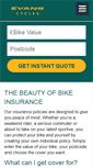 Mobile Screenshot of evanscyclesinsurance.com